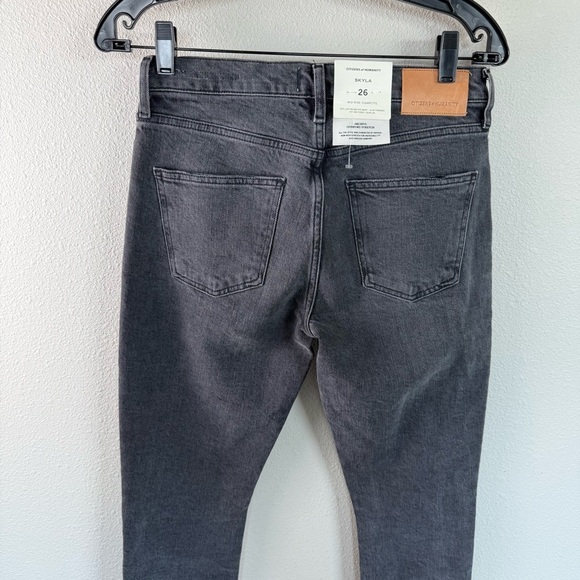 New Citizens of Humanity Skyla Mid Rise Cigarette Jeans Covert Black Denim 26 - Picture 12 of 16